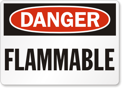 Flammable Signs & Hazardous Floor Safety Signs for Workplace Safety