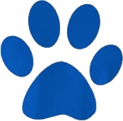 Blue Paw Print Logo - ClipArt Best
