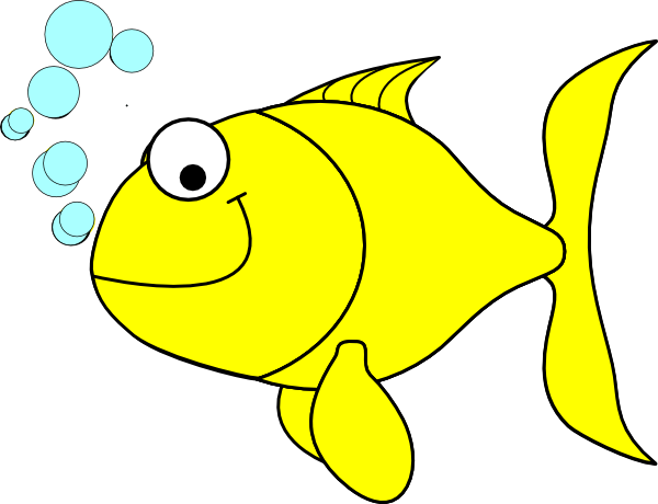 Fish-yellow Clip Art - vector clip art online ...