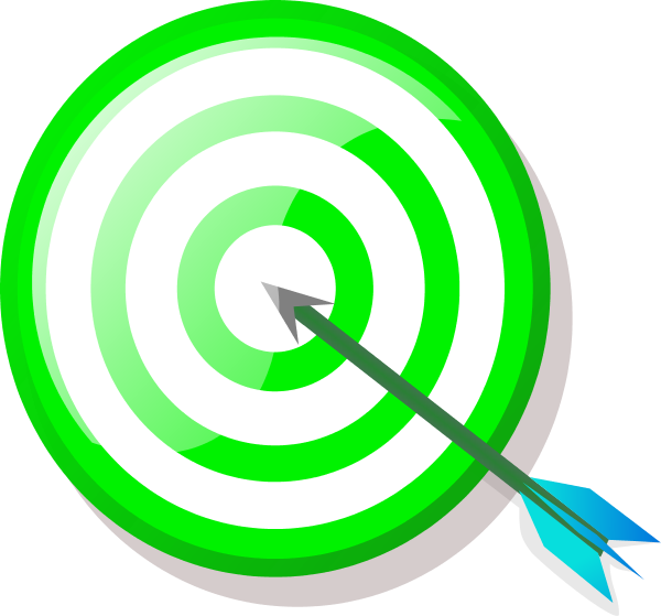 target with arrow - vector Clip Art