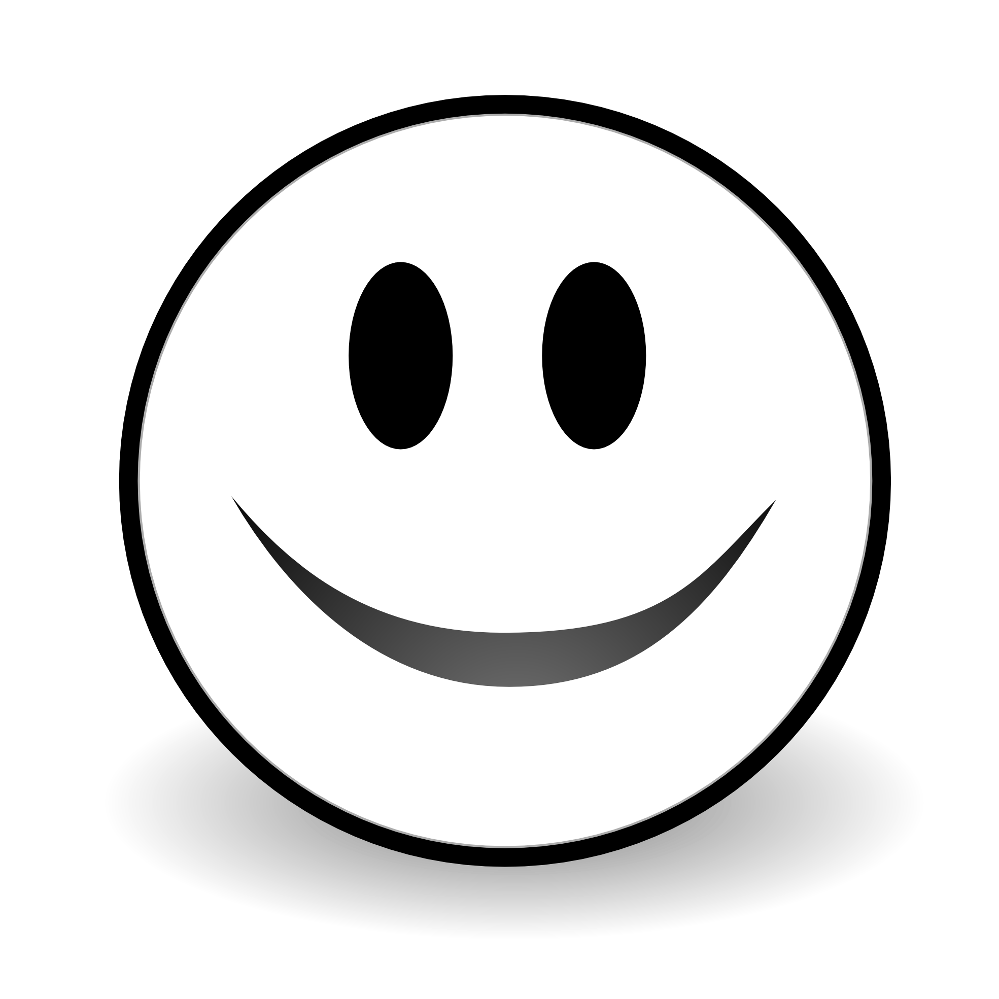 Smile Black And White Clipart