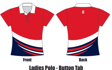 Sublimated Polo Shirts for Women - Design 030