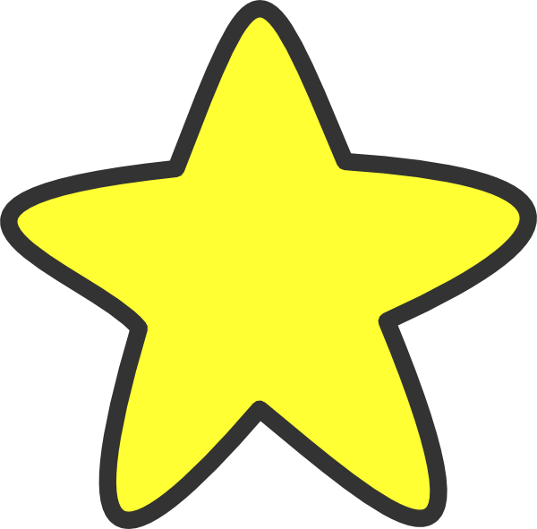 Big yellow star clipart