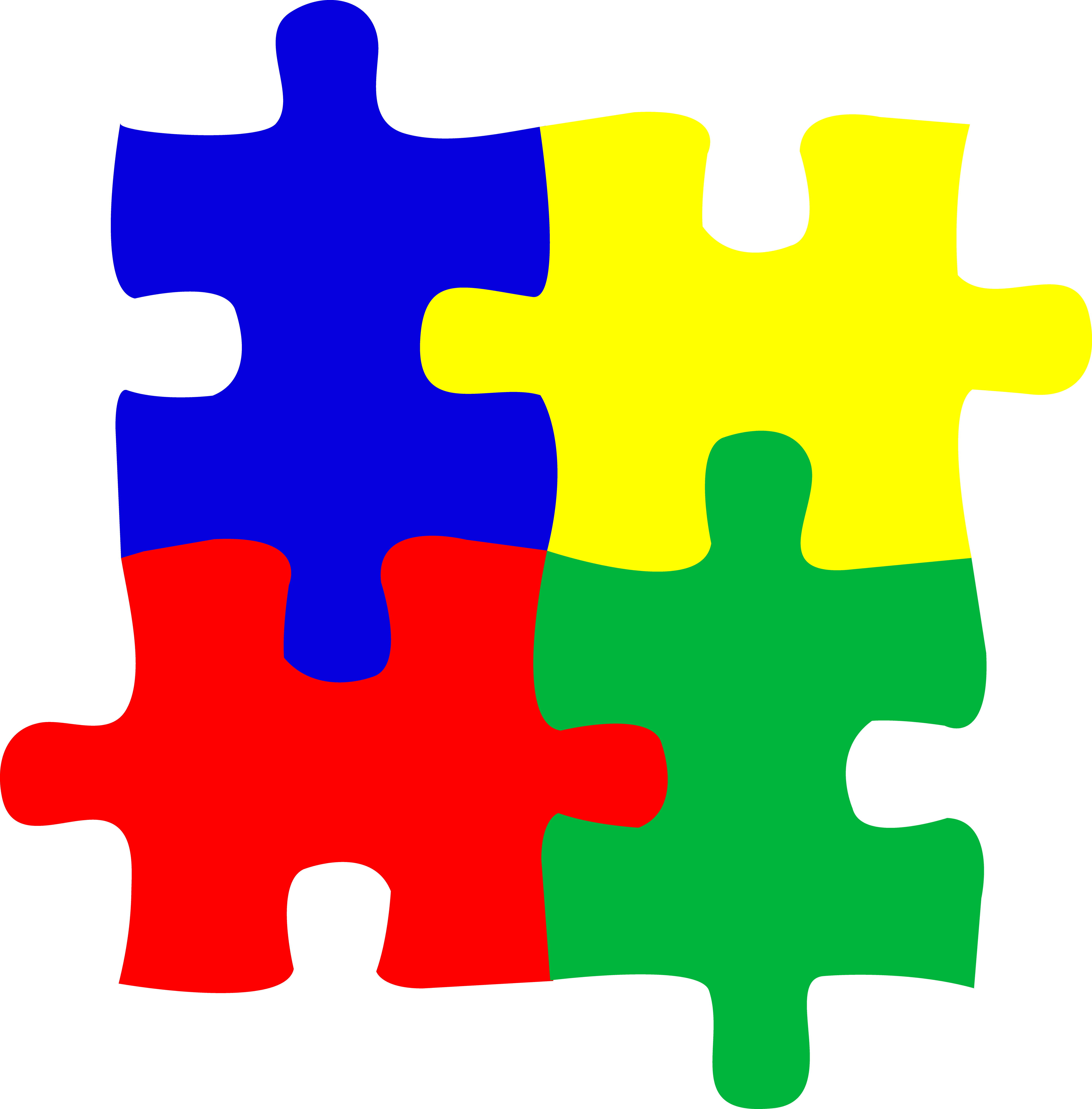 Puzzle pieces clipart