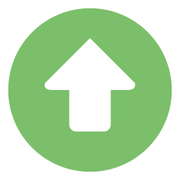 Moth green up circular icon - Free moth green arrow up icons