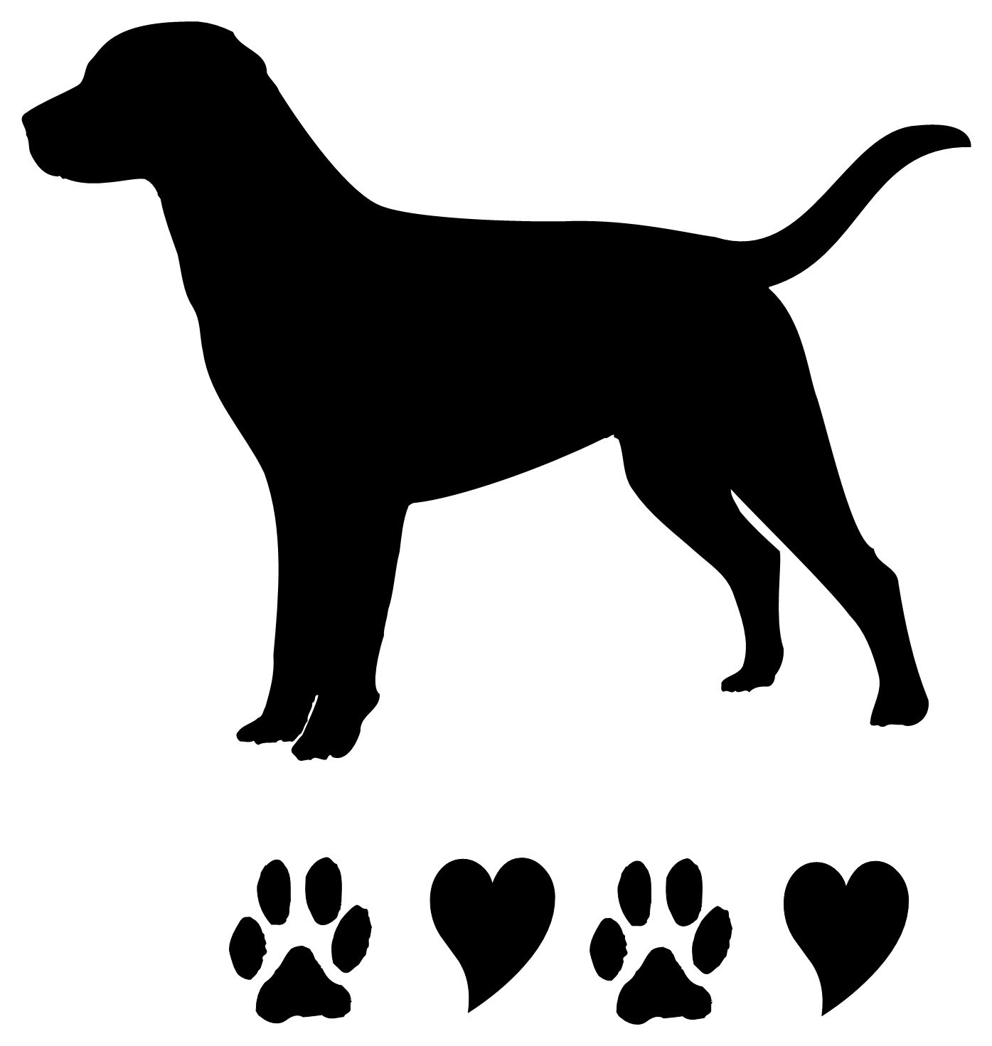 free clipart dog silhouette - photo #37