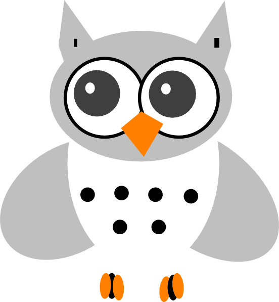White Baby Owl clip art - vector clip art online, royalty free ...