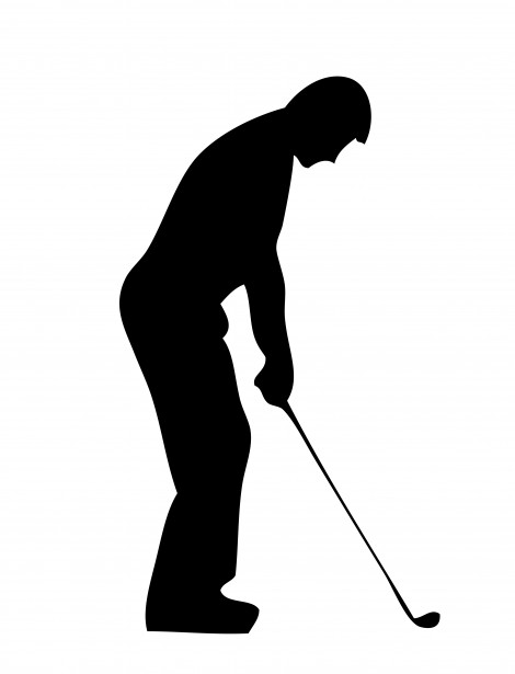 Jucator de golf Silhouette Clipart Poza gratuite - Public Domain ...