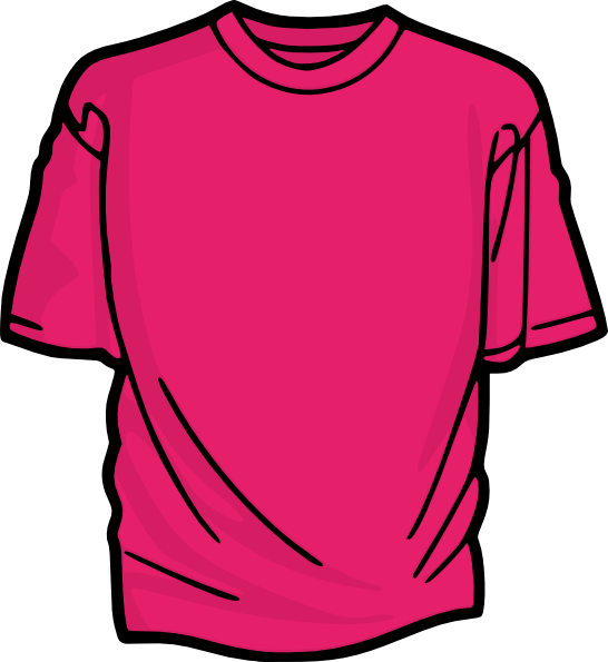 Pink T-shirt clip art - vector clip art online, royalty free ...