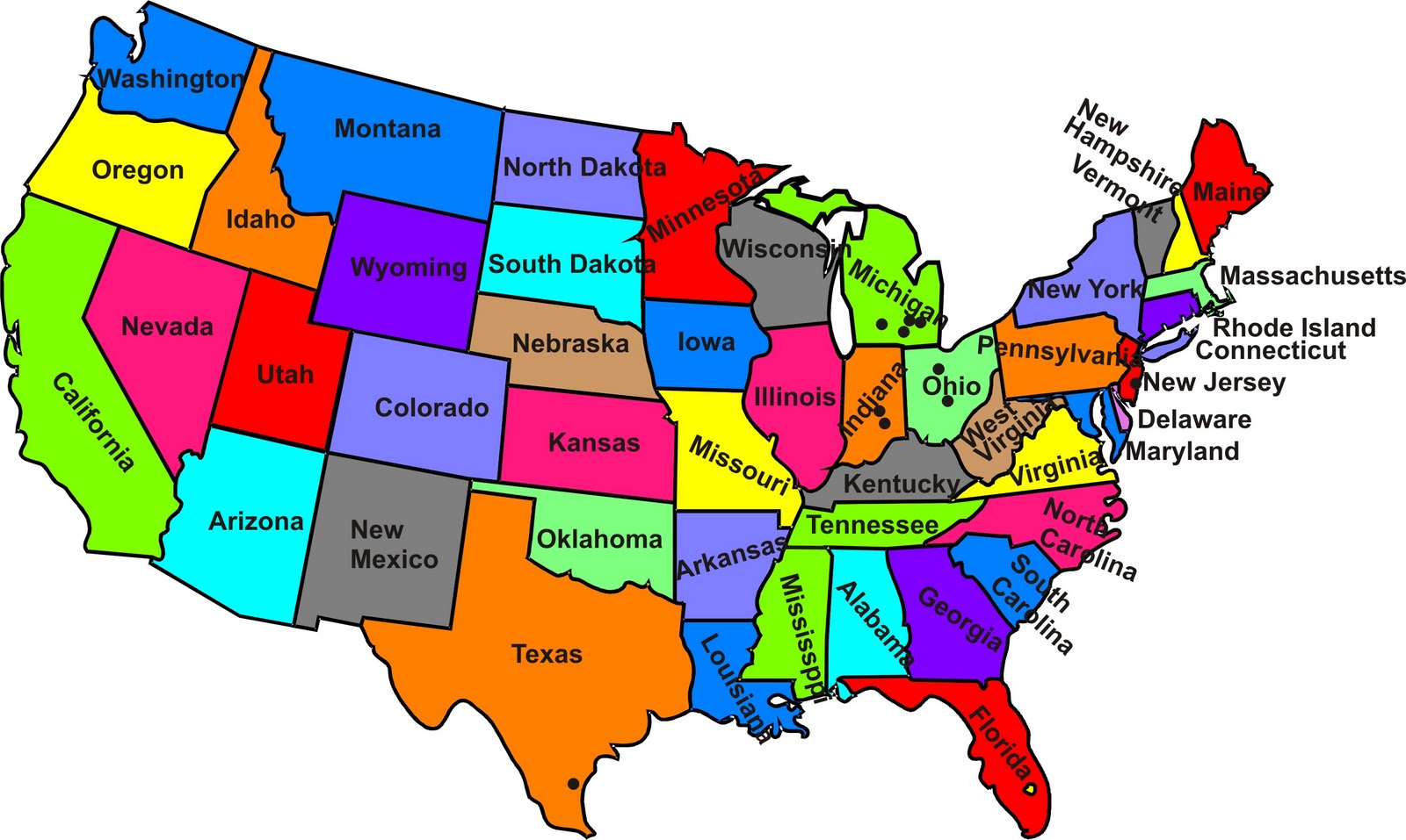 clip art map of the united states free - photo #50