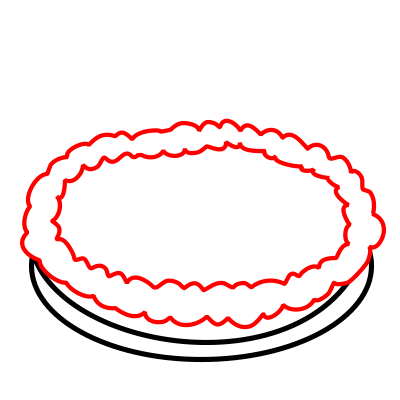 Drawing a cartoon pie