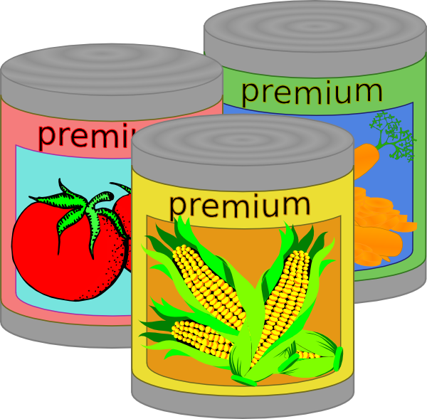 Canned Food Clip Art - vector clip art online ...