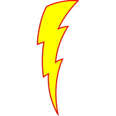 Drawing Of Lightning Bolt - ClipArt Best