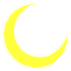 Yellow Crescent clip art - vector clip art online, royalty free ...