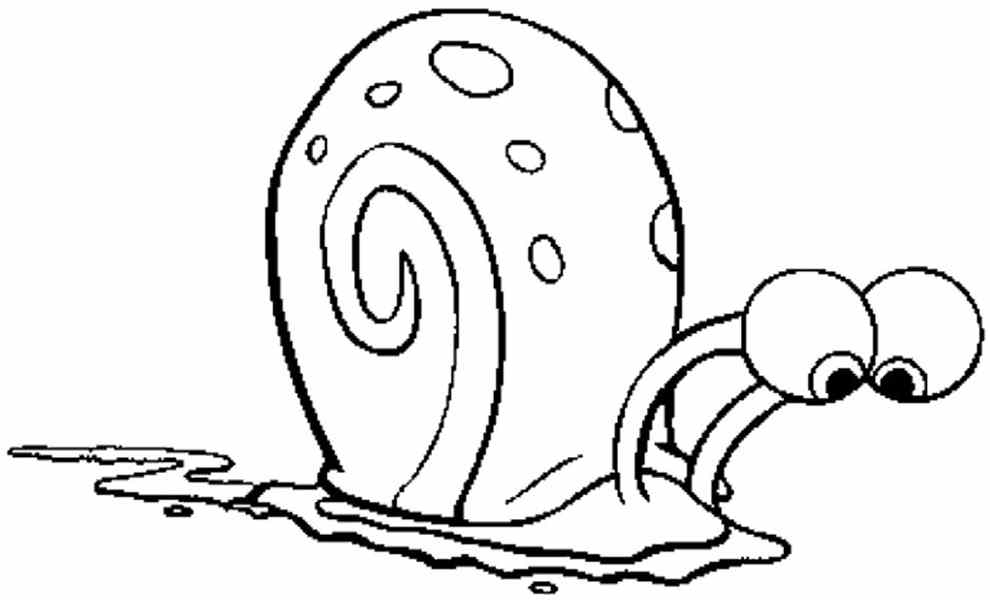 gary snail Colouring Pages