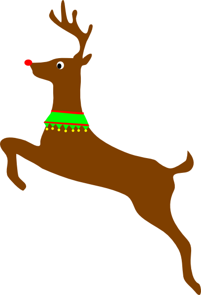 Rudolph The Red Nosed Reindeer clip art - vector clip art online ...