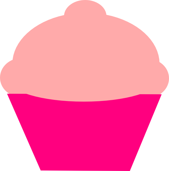 Cupcake Pink Shades clip art - vector clip art online, royalty ...