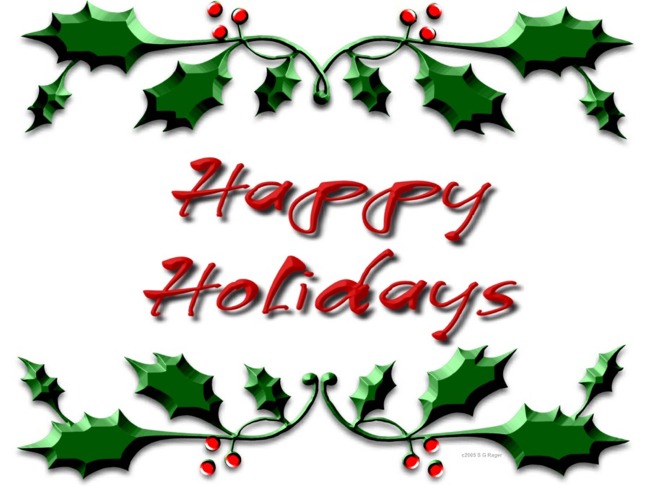 clipart of happy holidays - photo #31