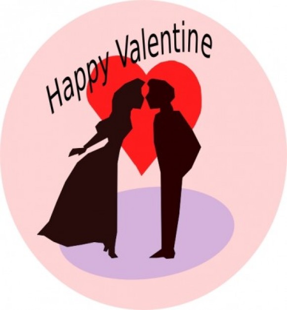 Happy Valentine clip art | Download free Vector