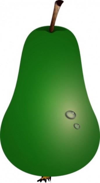 Green pear clip art | Download free Vector