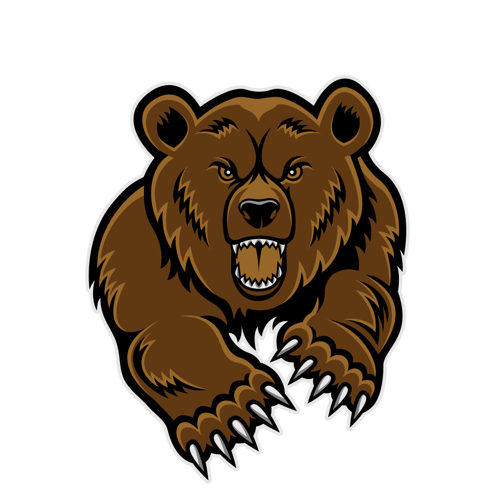 Grizzly Bear Standing Clipart - Free Clipart Images