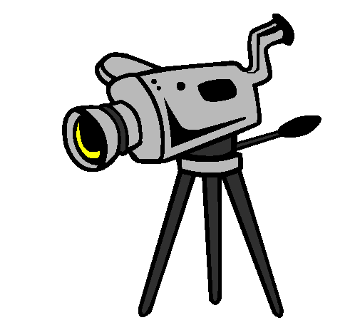 Desenho de Câmera de cinema pintado e colorido por Usuário não ...
