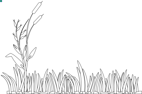 Grass Outline Clip Art - vector clip art online ...