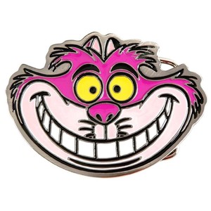 New Alice CHESHIRE CAT Face Enamel Pewter Belt Buckle - Polyvore