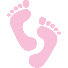 Pink Baby Footprints | Gambar Rumah