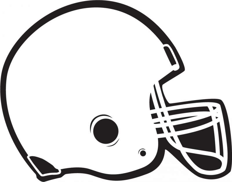 Football Helmet Clip Art Black And White - Free ...
