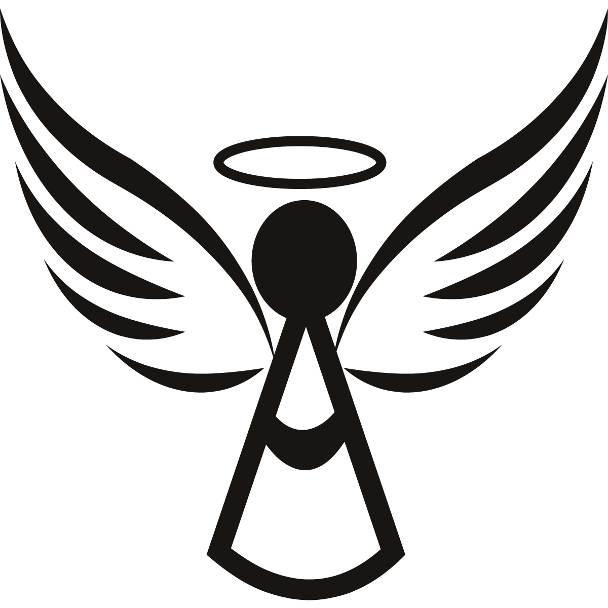 Pics For > Angel Wings With Halo Clipart
