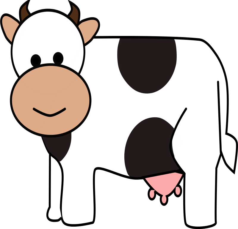 Free cartoon cow clipart