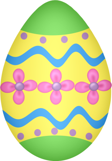 Gif clipart art images of rows of easter eggs