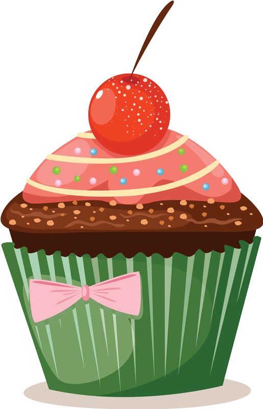 sprinkle cupcake vector  clipart best