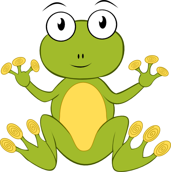 Cute frog clipart free