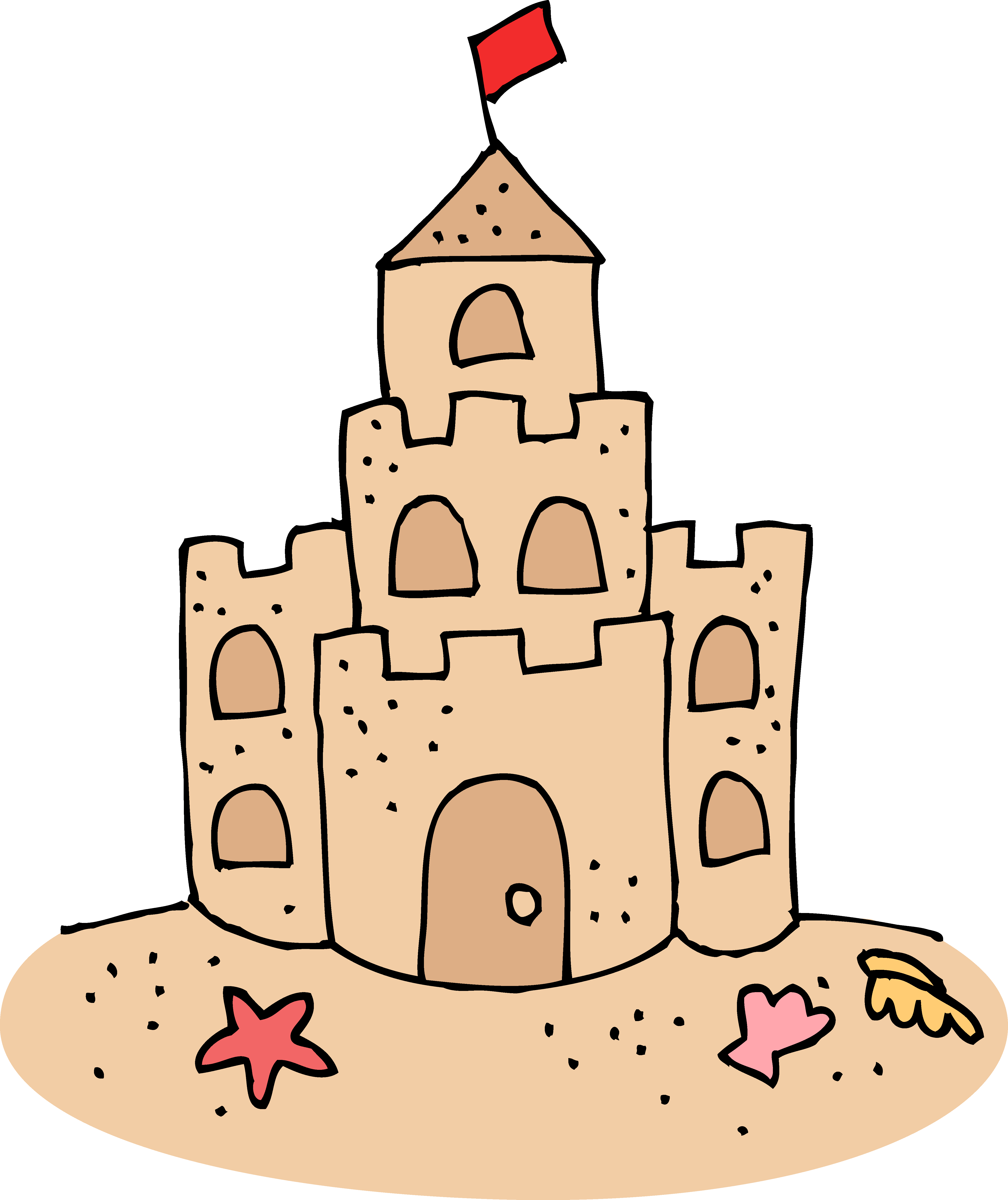 Sand Castle Drawing | Free Download Clip Art | Free Clip Art | on ...