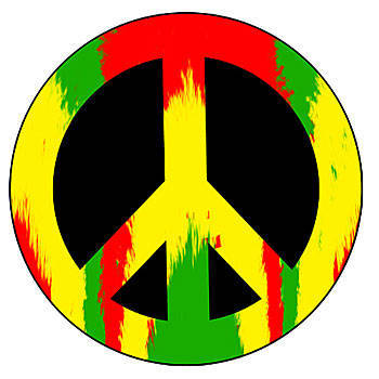 Rasta Peace Sign - ClipArt Best