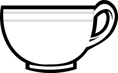 Teacup Clipart Black And White - Free Clipart Images