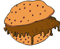 Sandwich Wrap Drawing - Free Clipart Images