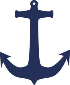 Navy Blue Anchor Clip Art - vector clip art online ...
