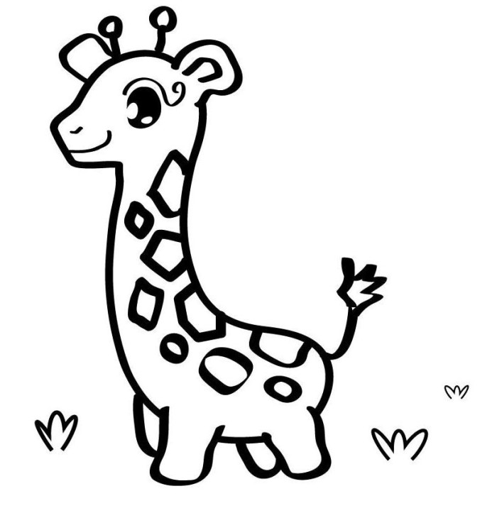 Coloring Pages Of A Giraffe - AZ Coloring Pages