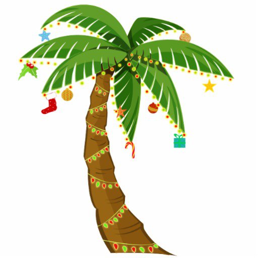 Palm christmas tree clipart