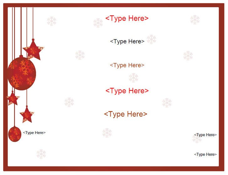 Gift Card Template Christmas | Best Business Template
