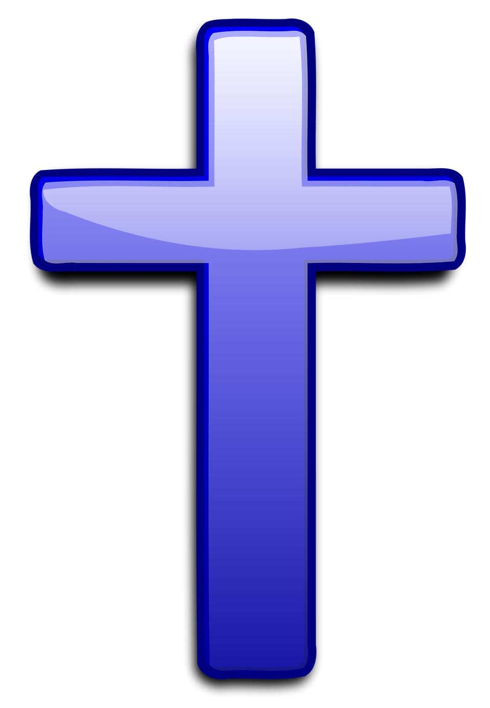 Cross | Free Stock Photo | Illustration of a blue cross | # 16544