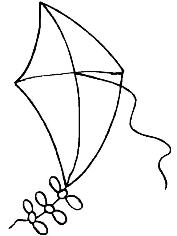 A Loose Kite Coloring Page - Free & Printable Coloring Pages For ...