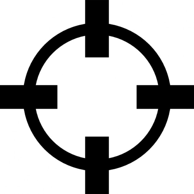 Crosshair variant outline Icons | Free Download