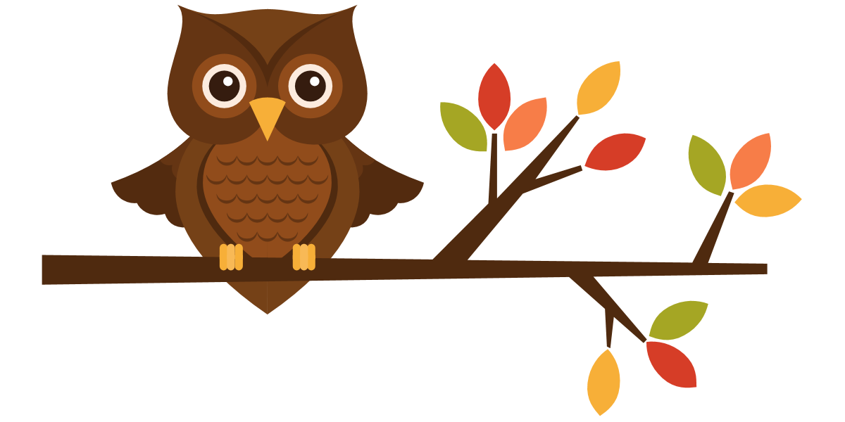 Owl on Branch Clipart craft projects, Animals Clipart - Clipartoons