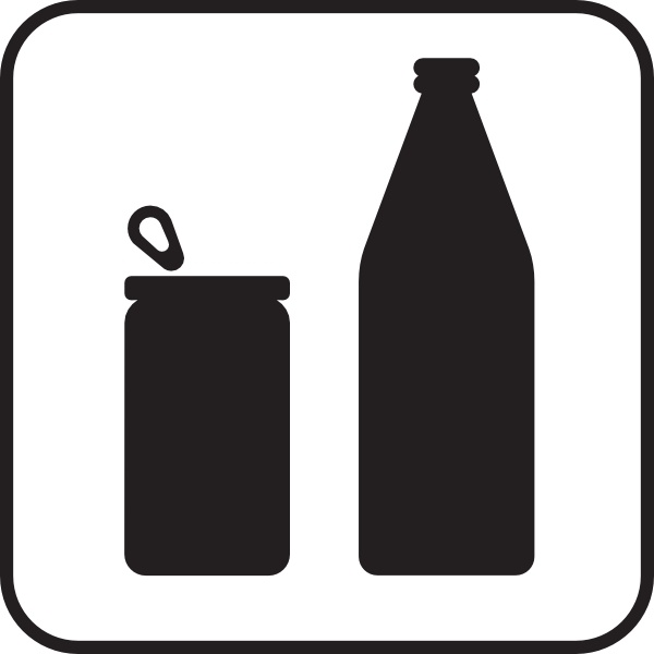 Cans Or Bottles White clip art Free vector in Open office drawing ...