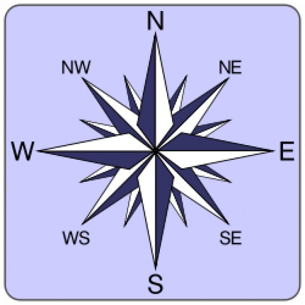 illustration of a compass rose | Download free Vector