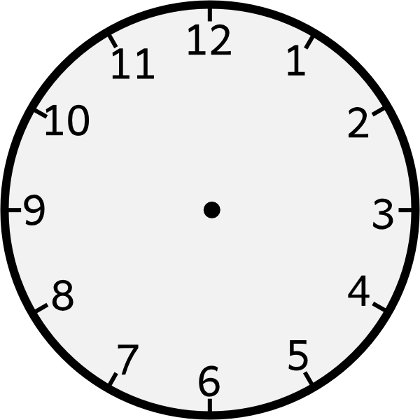 Blank Clock Clipart Etc